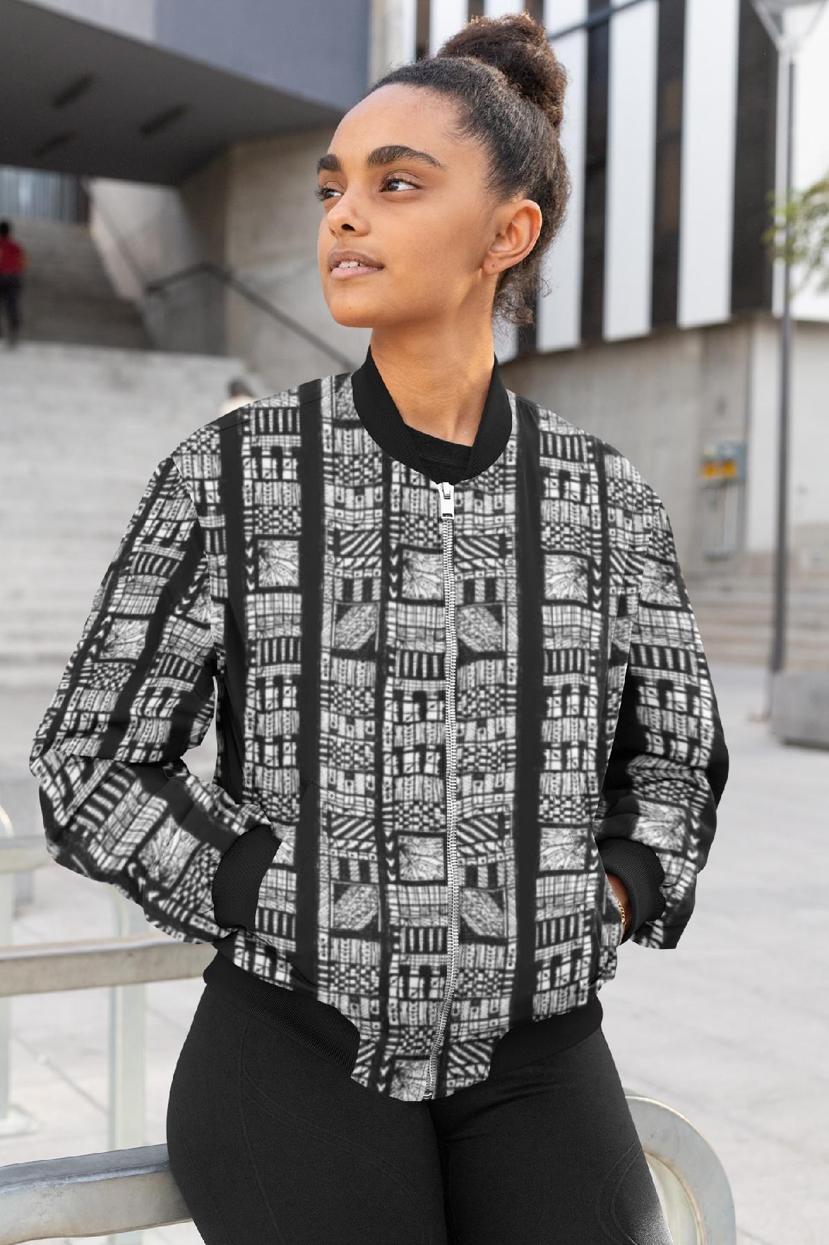Arcadia Unisex Bomber Jacket by Alchimia