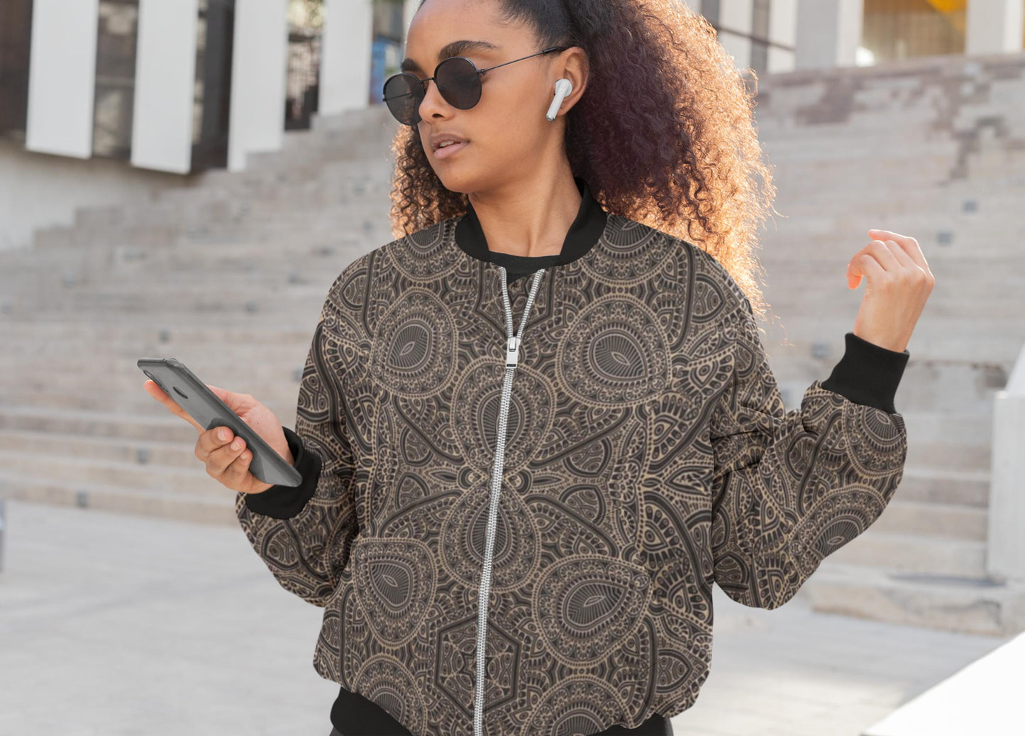 Cataclysm Unisex Bomber Jacket by Alchimia